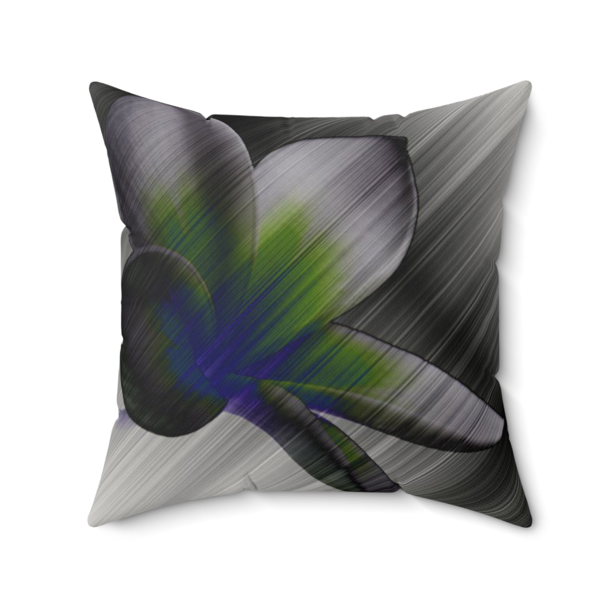 Petal to the Metal - Faux Suede Throw Pillow