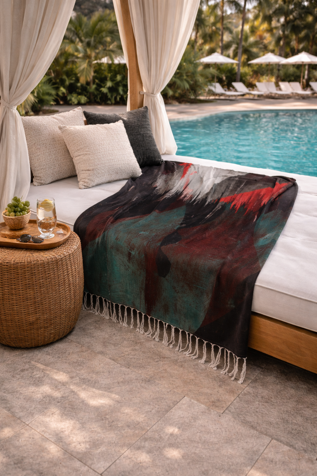 Power Looks Better Soft - Boho Throw Blanket
