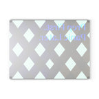 Prep First. Panic Later - Glass Cutting Board