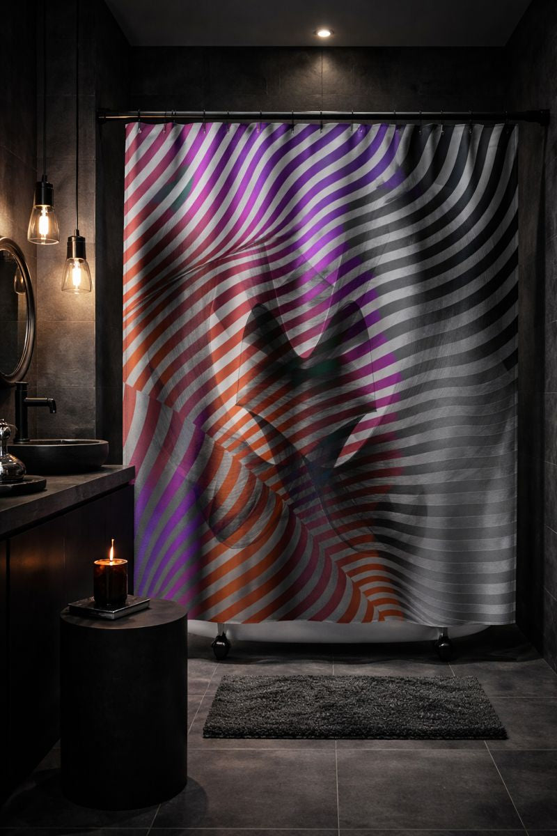 Psychedelic Wave - Shower Curtain