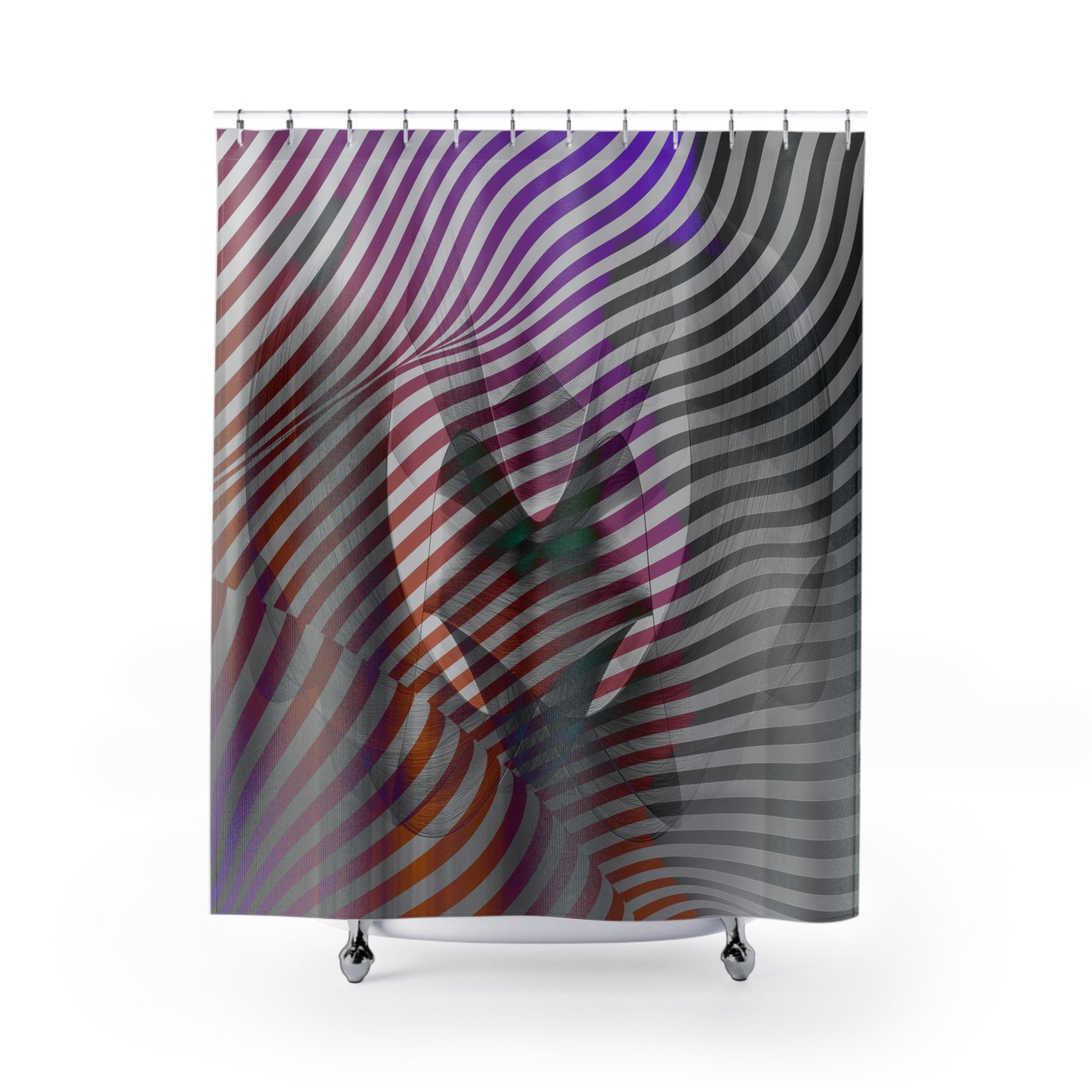 Psychedelic Wave - Shower Curtain