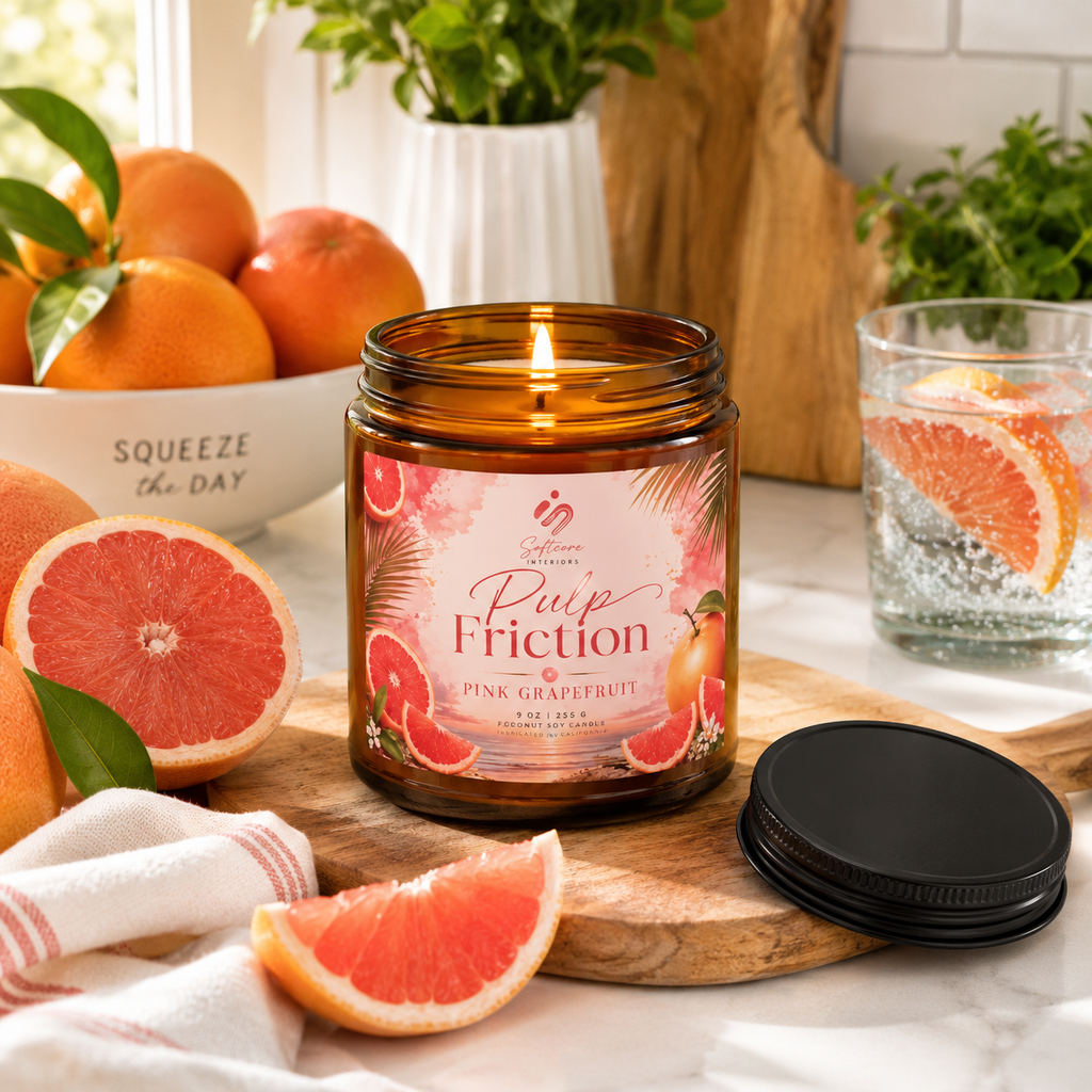 Pulp Friction - Pink Grapefruit Soy Candle Jar