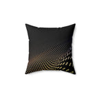 Pulse Matrix - Faux Suede Throw Pillow