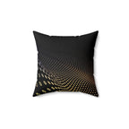Pulse Matrix - Faux Suede Throw Pillow
