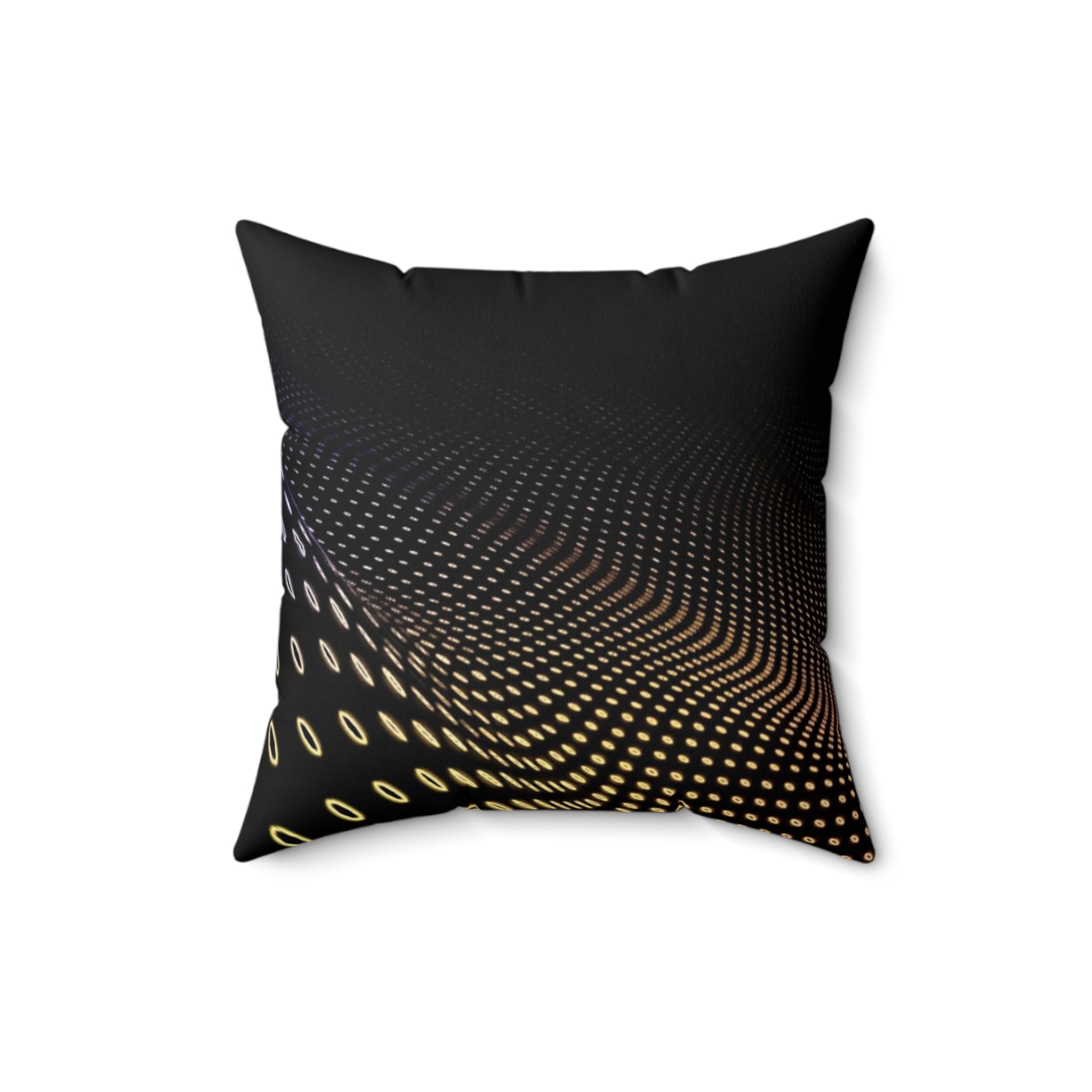 Pulse Matrix - Faux Suede Throw Pillow