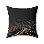 Pulse Matrix - Faux Suede Throw Pillow