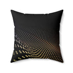 Pulse Matrix - Faux Suede Throw Pillow