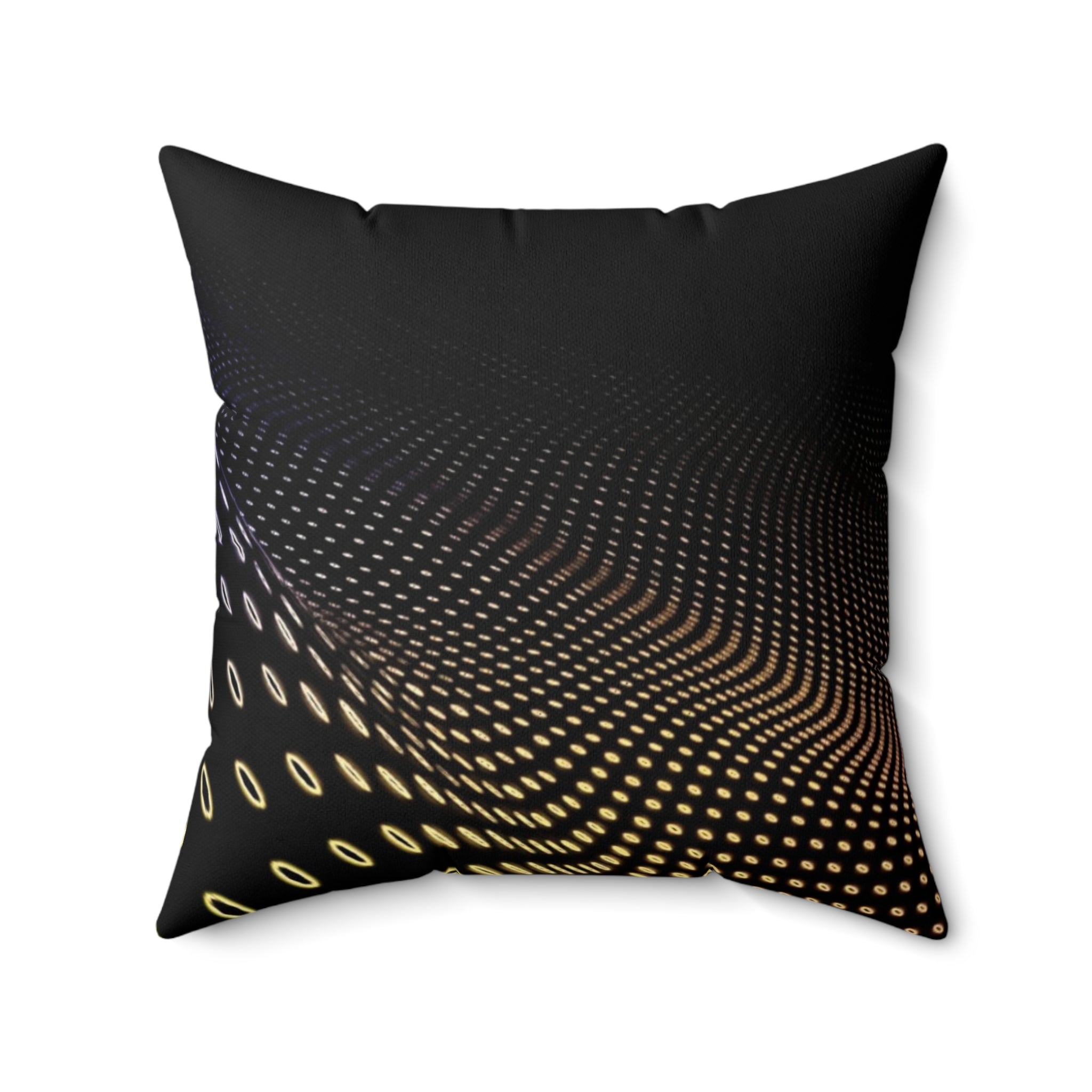 Pulse Matrix - Faux Suede Throw Pillow