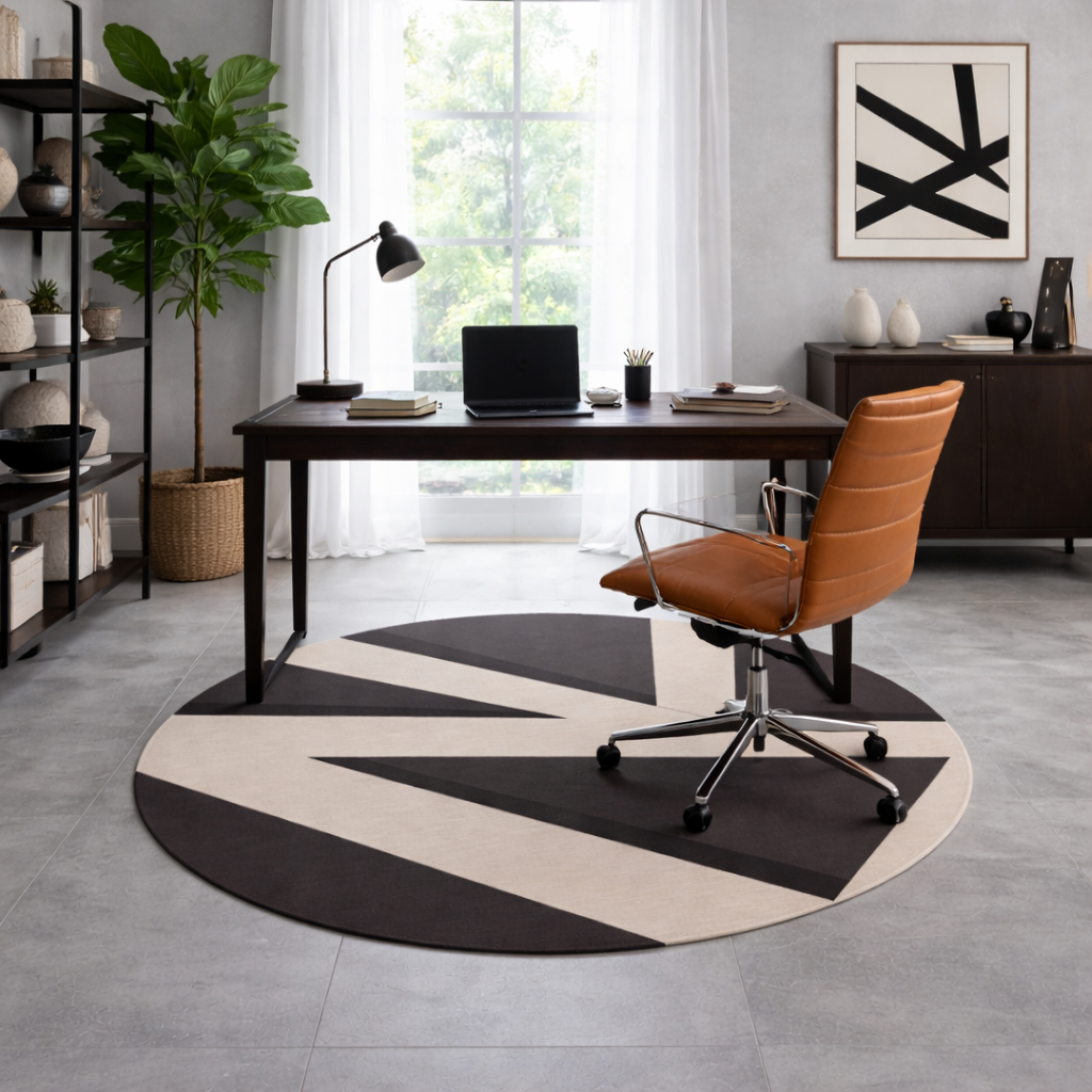 Quite Cut -Round Area Rug