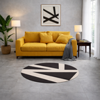 Quite Cut -Round Area Rug
