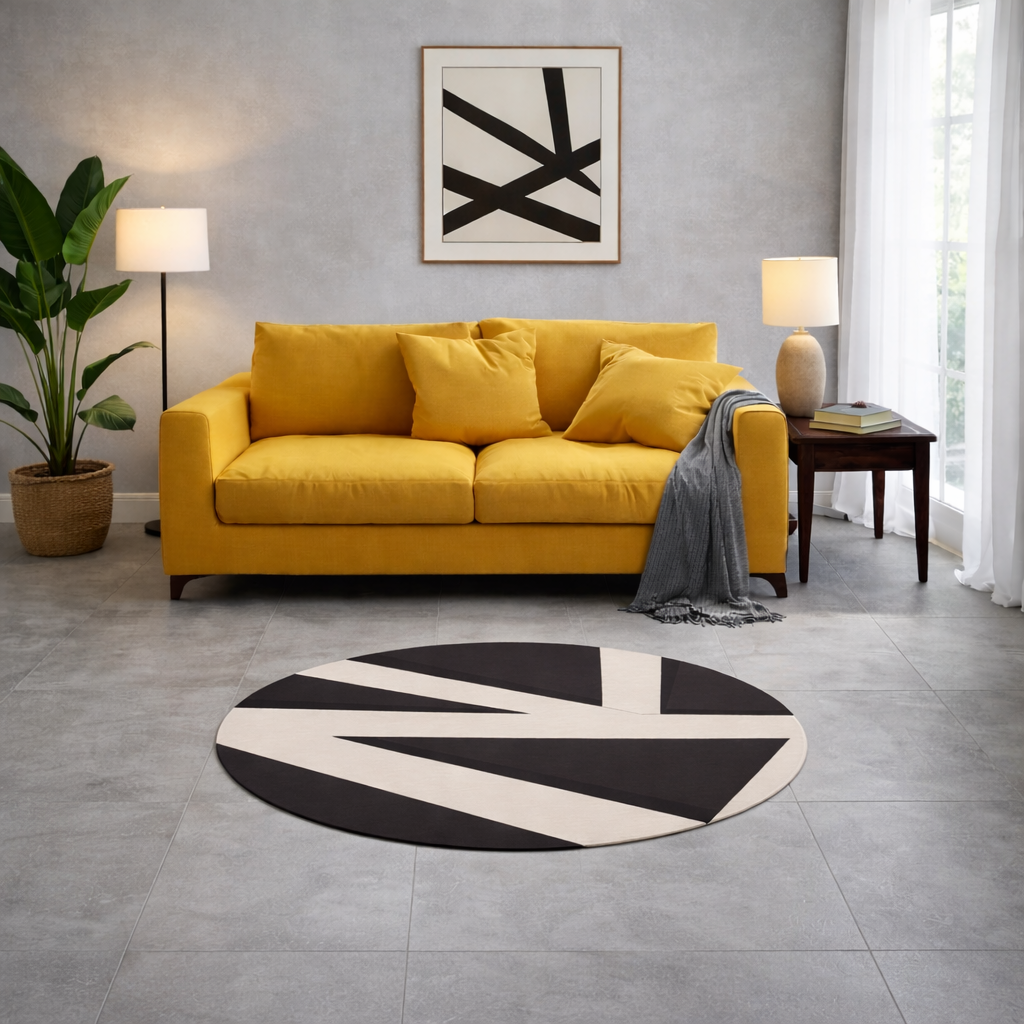 Quite Cut -Round Area Rug