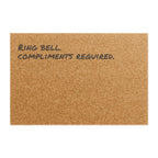 Ring Bell, Compliments Required - Coir Welcome Mat