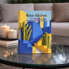 Rise Above - Journal in a lifestyle setting.