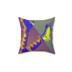 Roller Rebellion - Faux Suede Throw Pillow