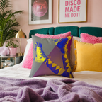 Roller Rebellion - Faux Suede Throw Pillow