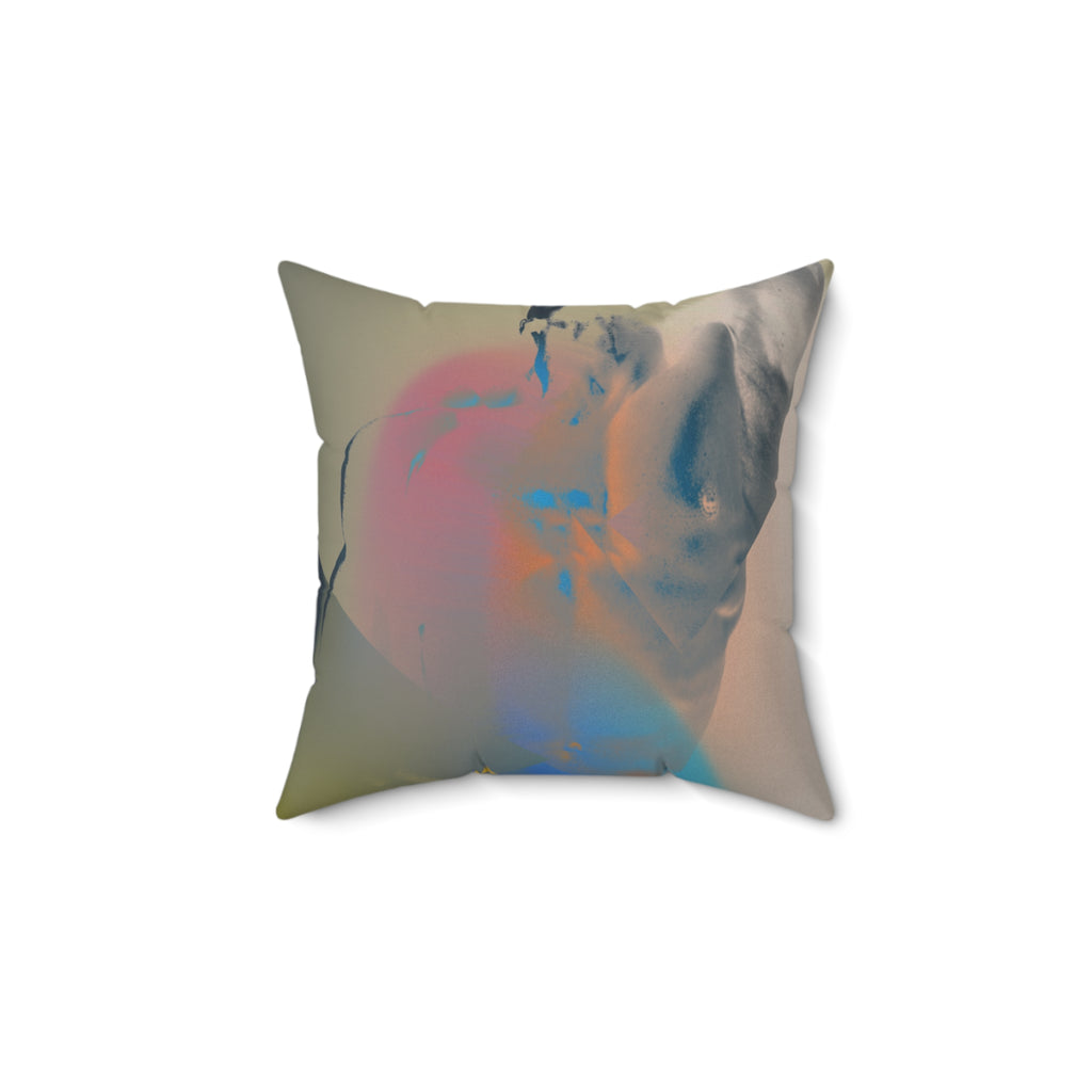 Sculpted to Soar -  Faux Suede Throw Pillow