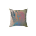 Sculpted to Soar -  Faux Suede Throw Pillow
