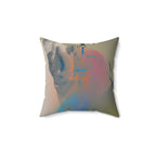 Sculpted to Soar -  Faux Suede Throw Pillow