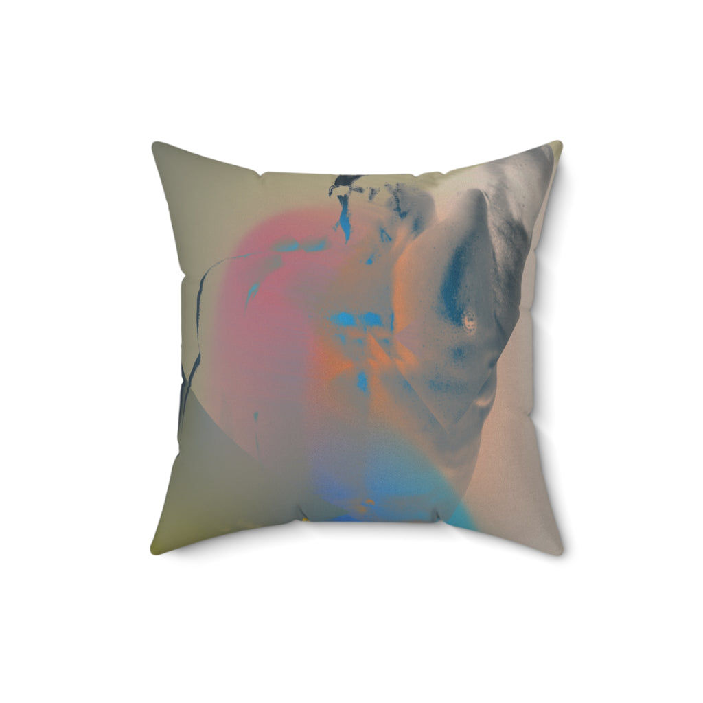Sculpted to Soar -  Faux Suede Throw Pillow