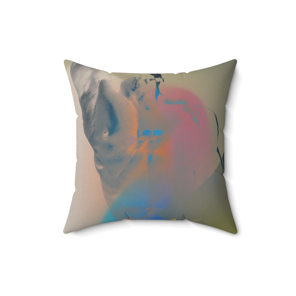 Sculpted to Soar -  Faux Suede Throw Pillow