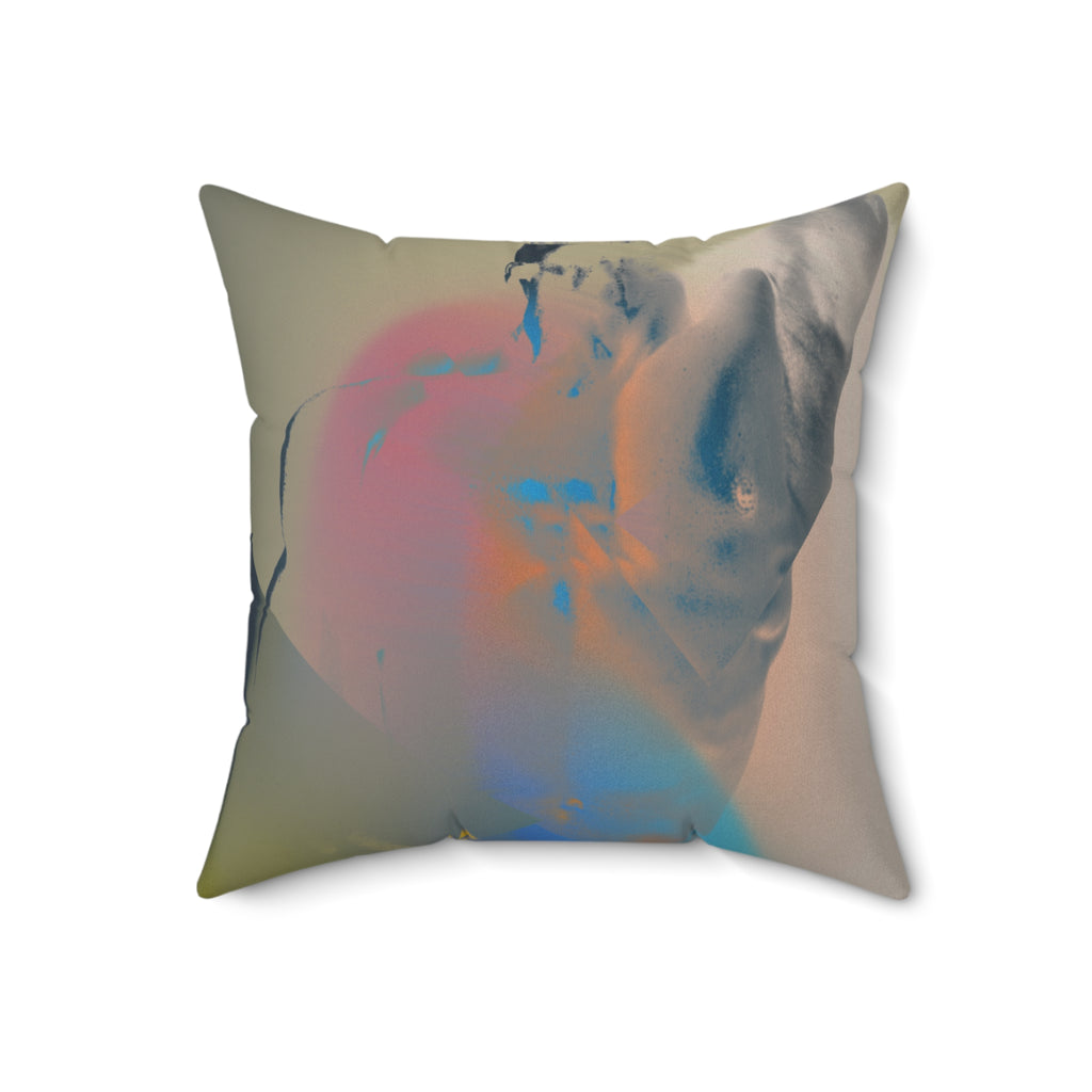 Sculpted to Soar -  Faux Suede Throw Pillow