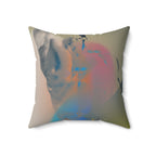 Sculpted to Soar -  Faux Suede Throw Pillow