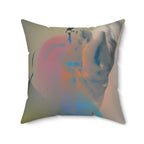 Sculpted to Soar -  Faux Suede Throw Pillow