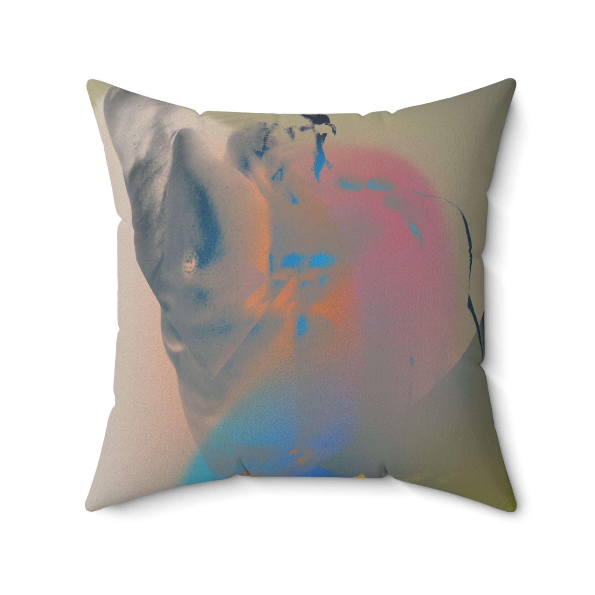 Sculpted to Soar -  Faux Suede Throw Pillow