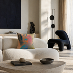 Sculpted to Soar -  Faux Suede Throw Pillow