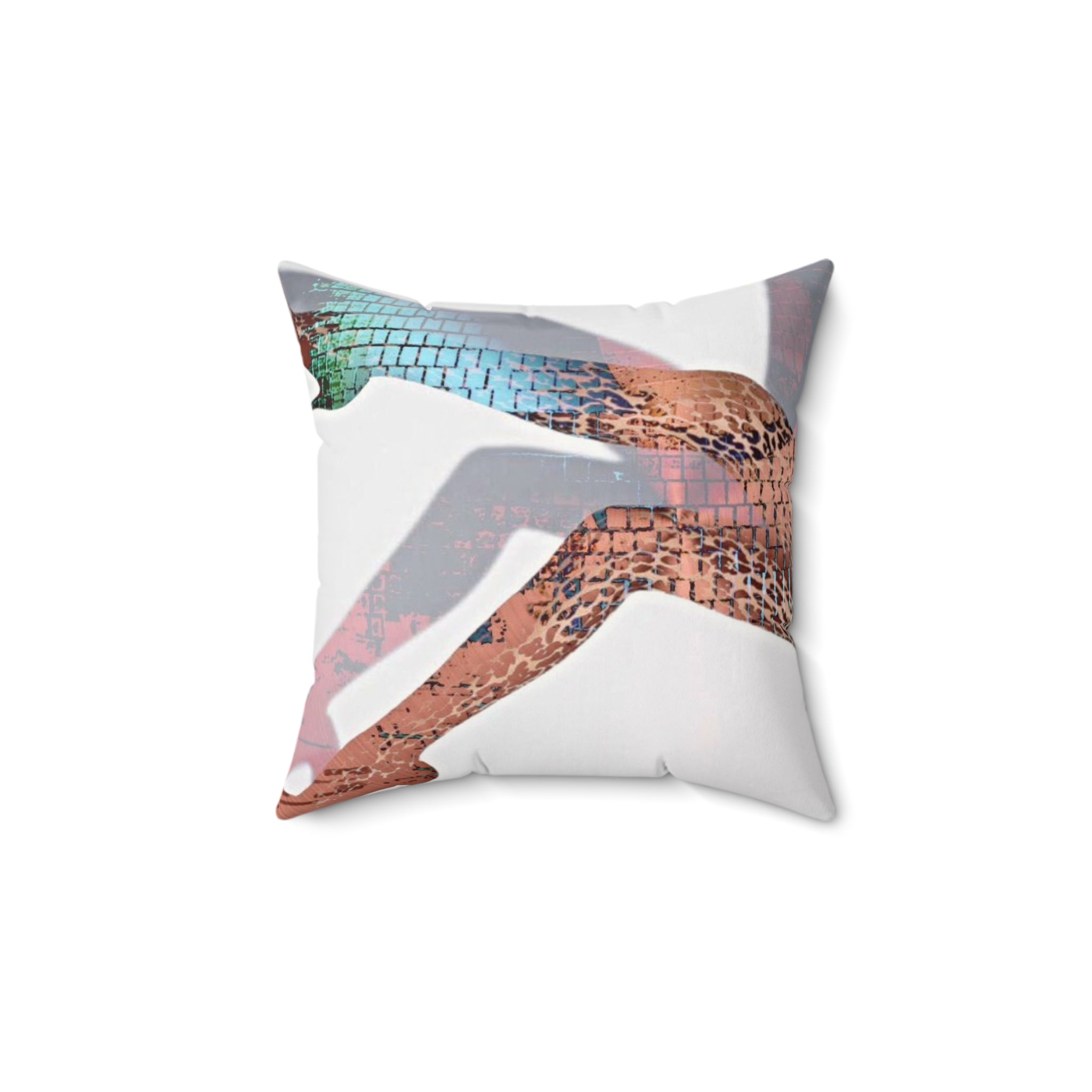 She Down - Faux Suede Throw Pillow