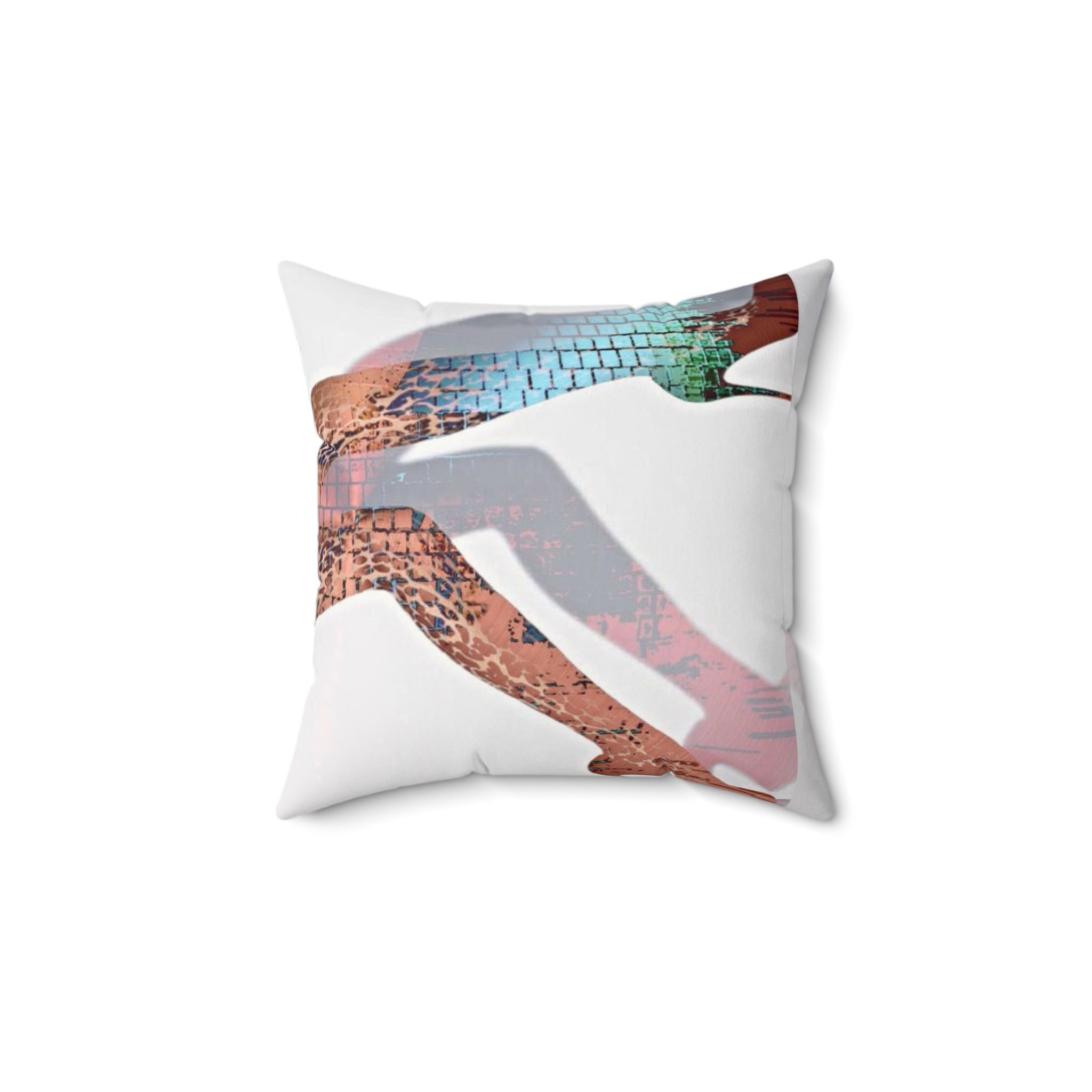 She Down - Faux Suede Throw Pillow
