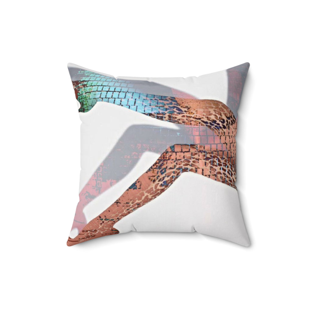 She Down - Faux Suede Throw Pillow