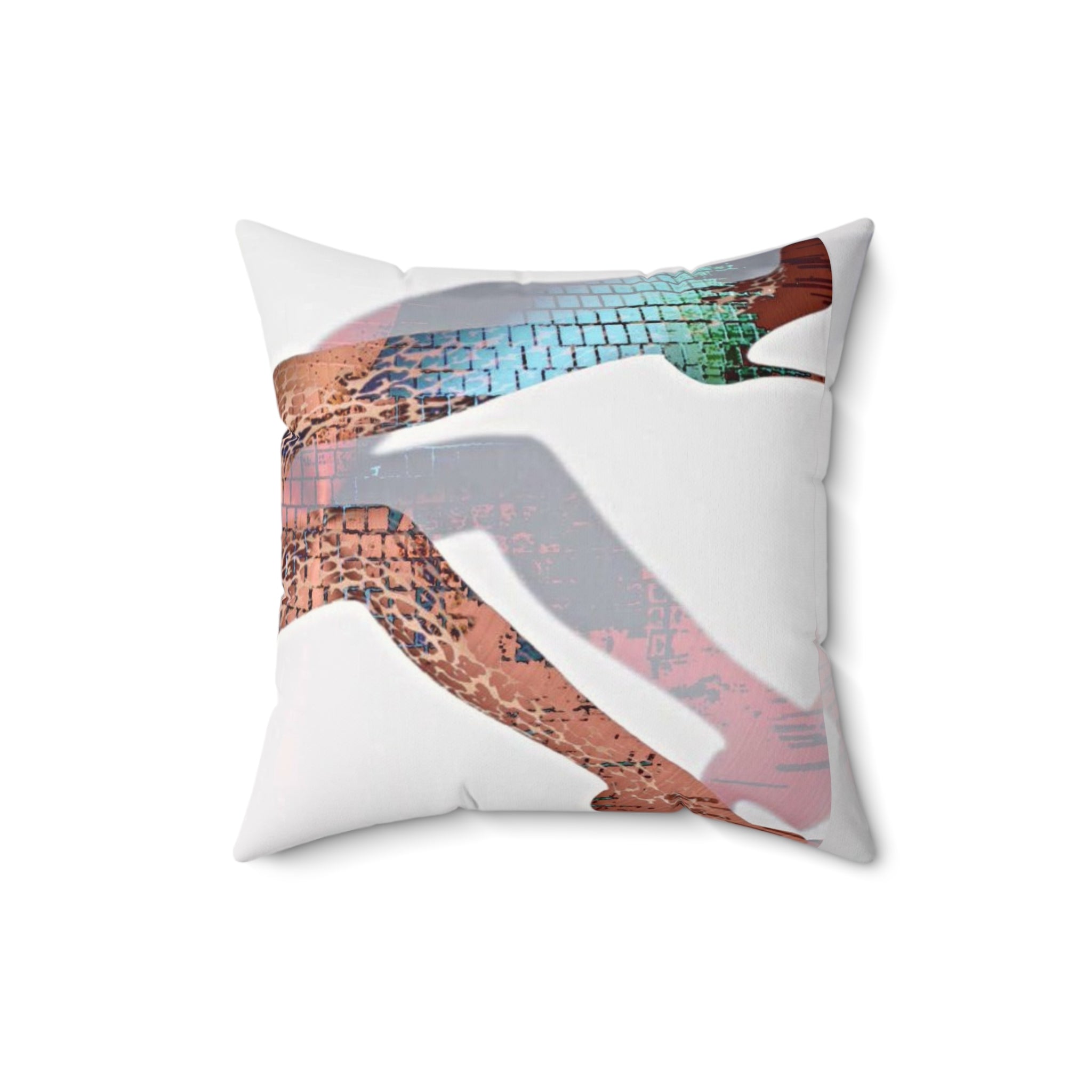 She Down - Faux Suede Throw Pillow