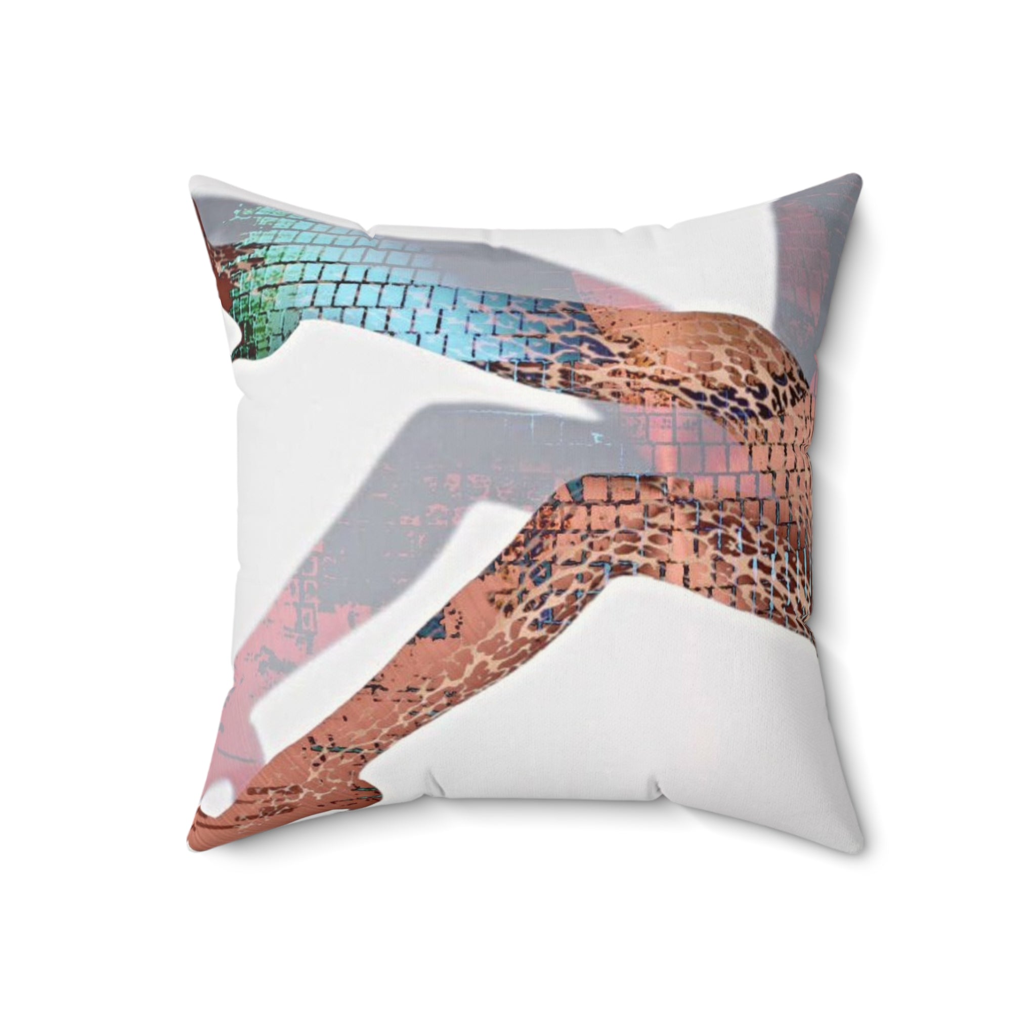 She Down - Faux Suede Throw Pillow