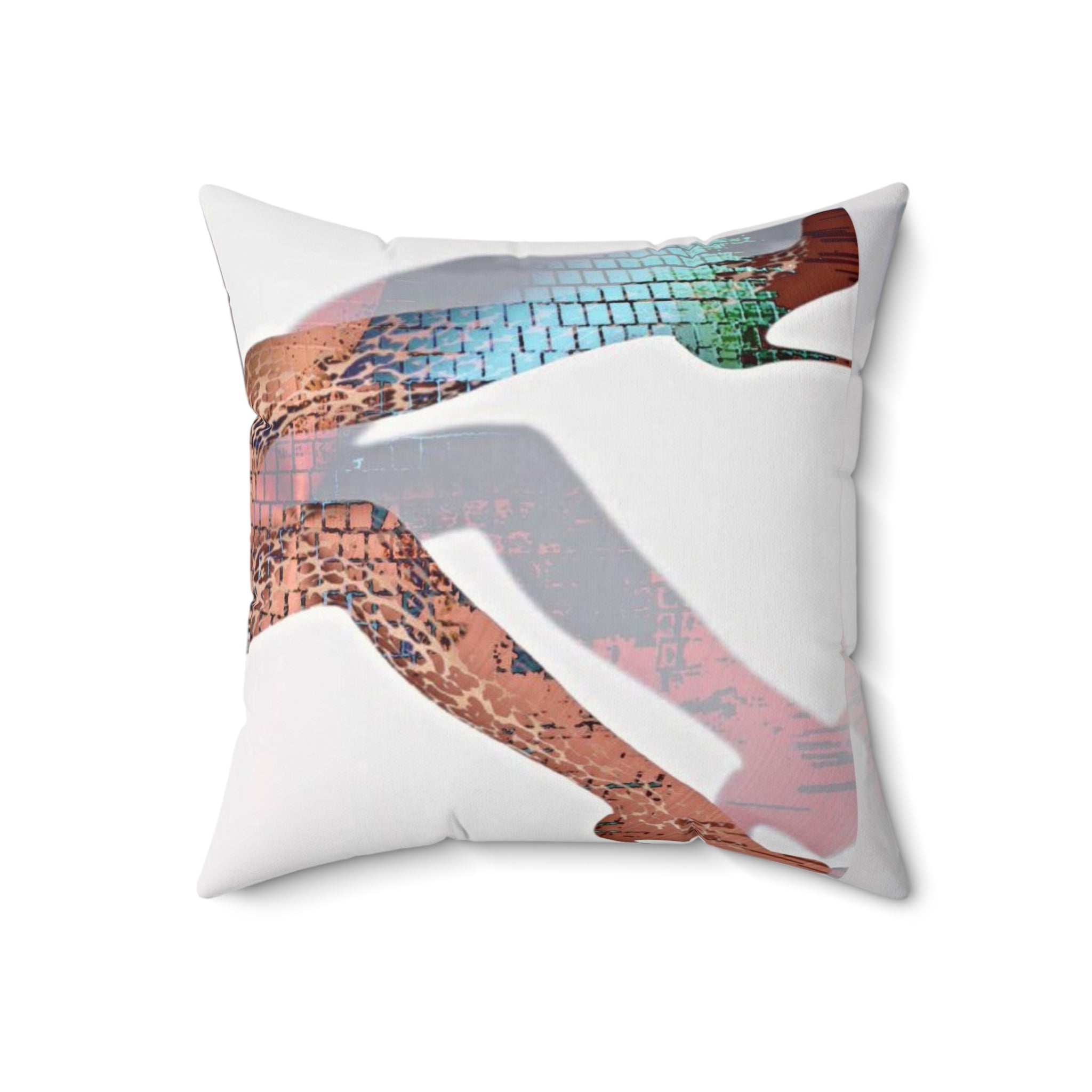 She Down - Faux Suede Throw Pillow