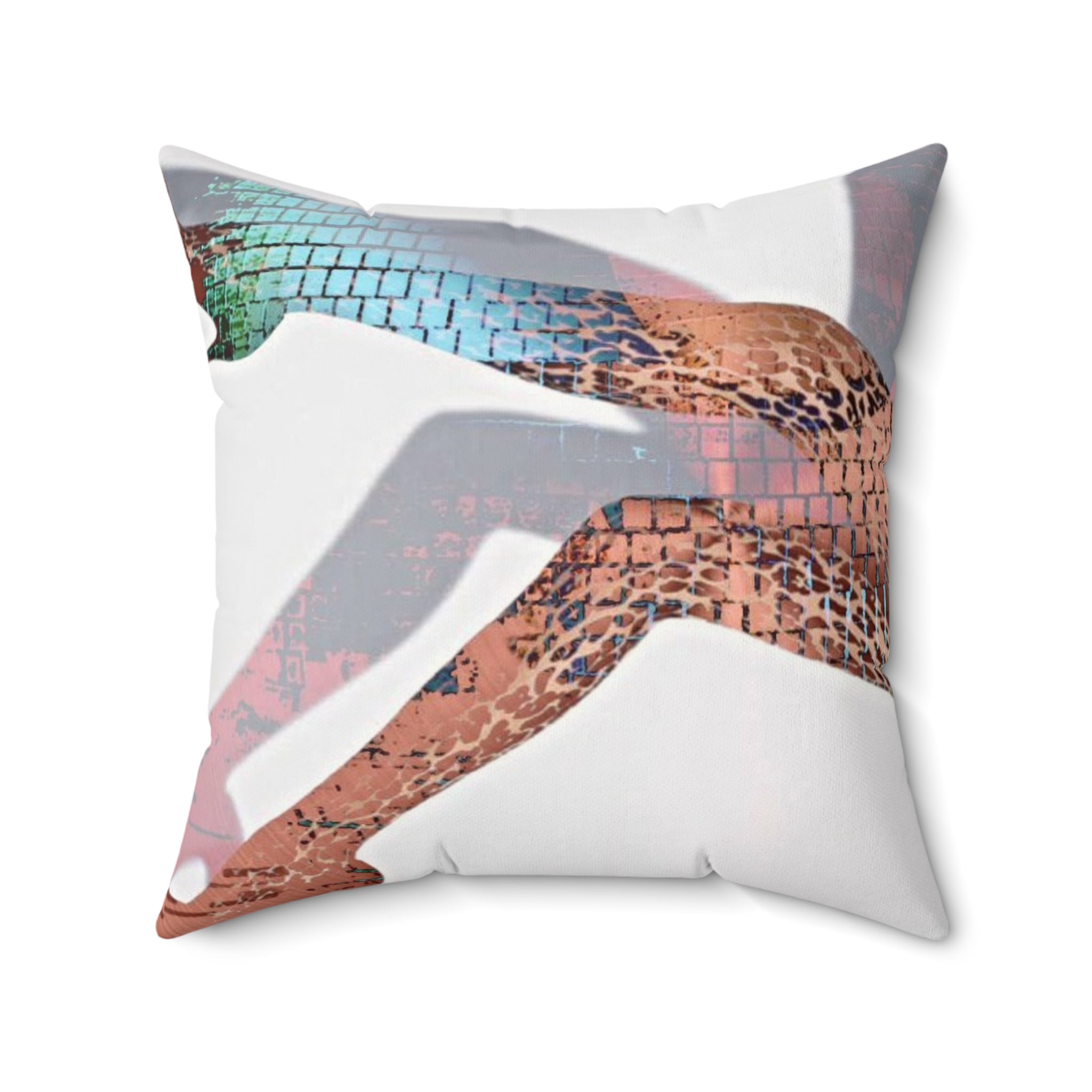She Down - Faux Suede Throw Pillow