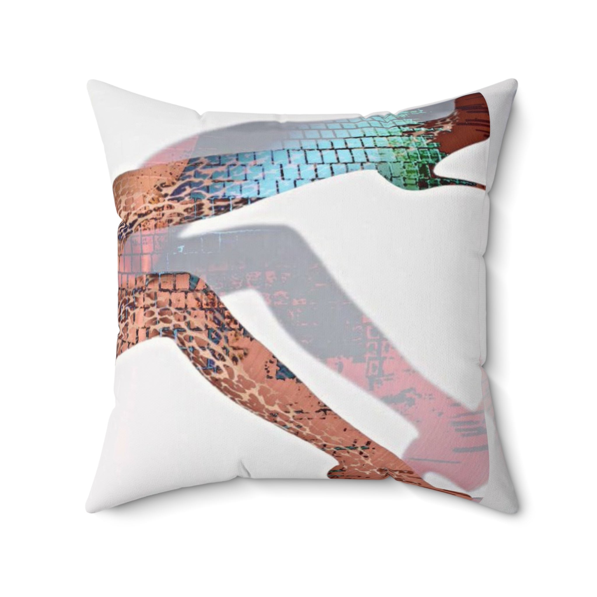 She Down - Faux Suede Throw Pillow