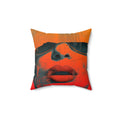 She News - Faux Suede Throw Pillow