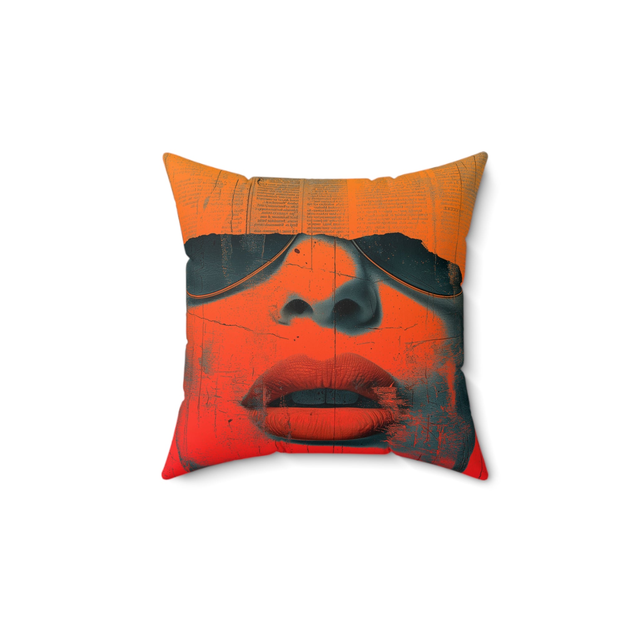 She News - Faux Suede Throw Pillow