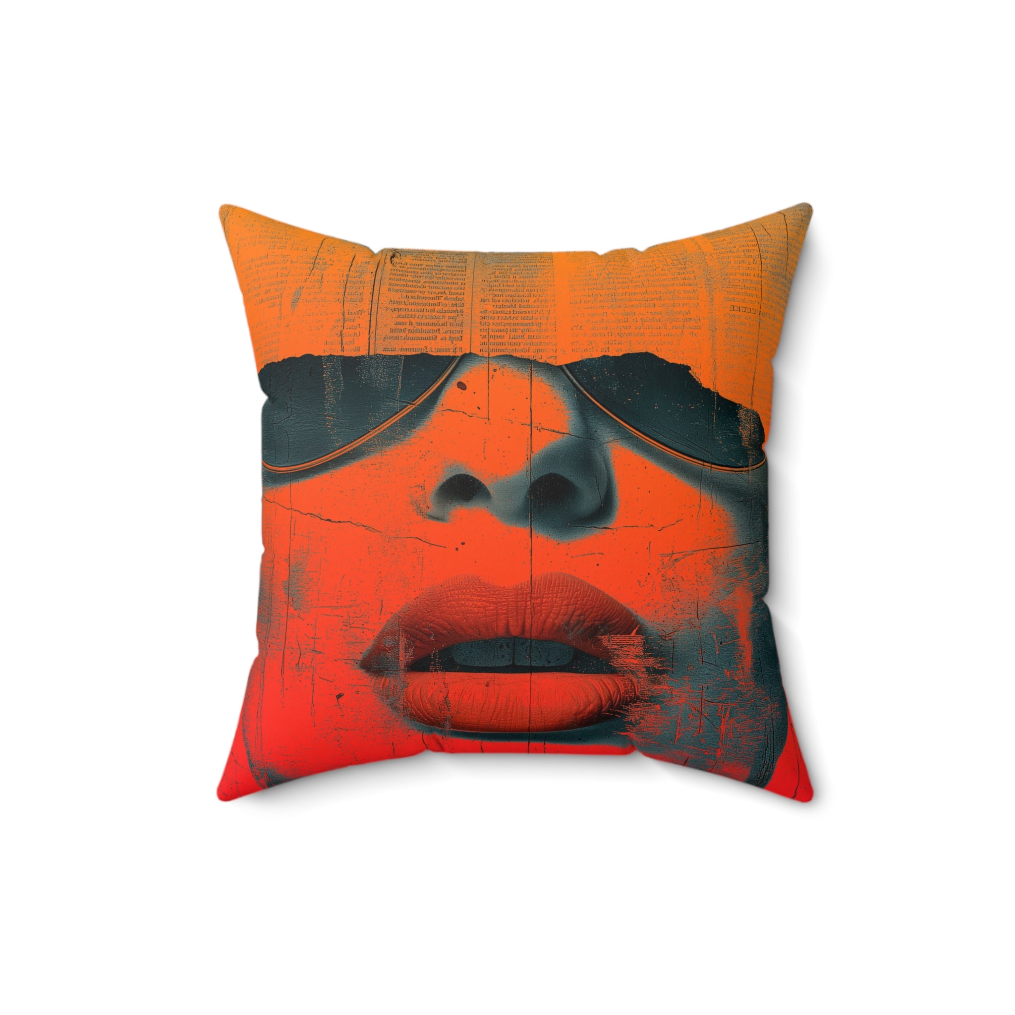 She News - Faux Suede Throw Pillow