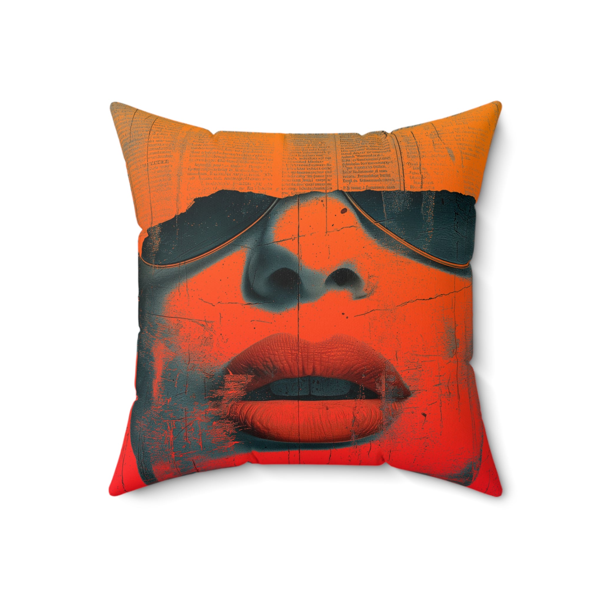 She News - Faux Suede Throw Pillow