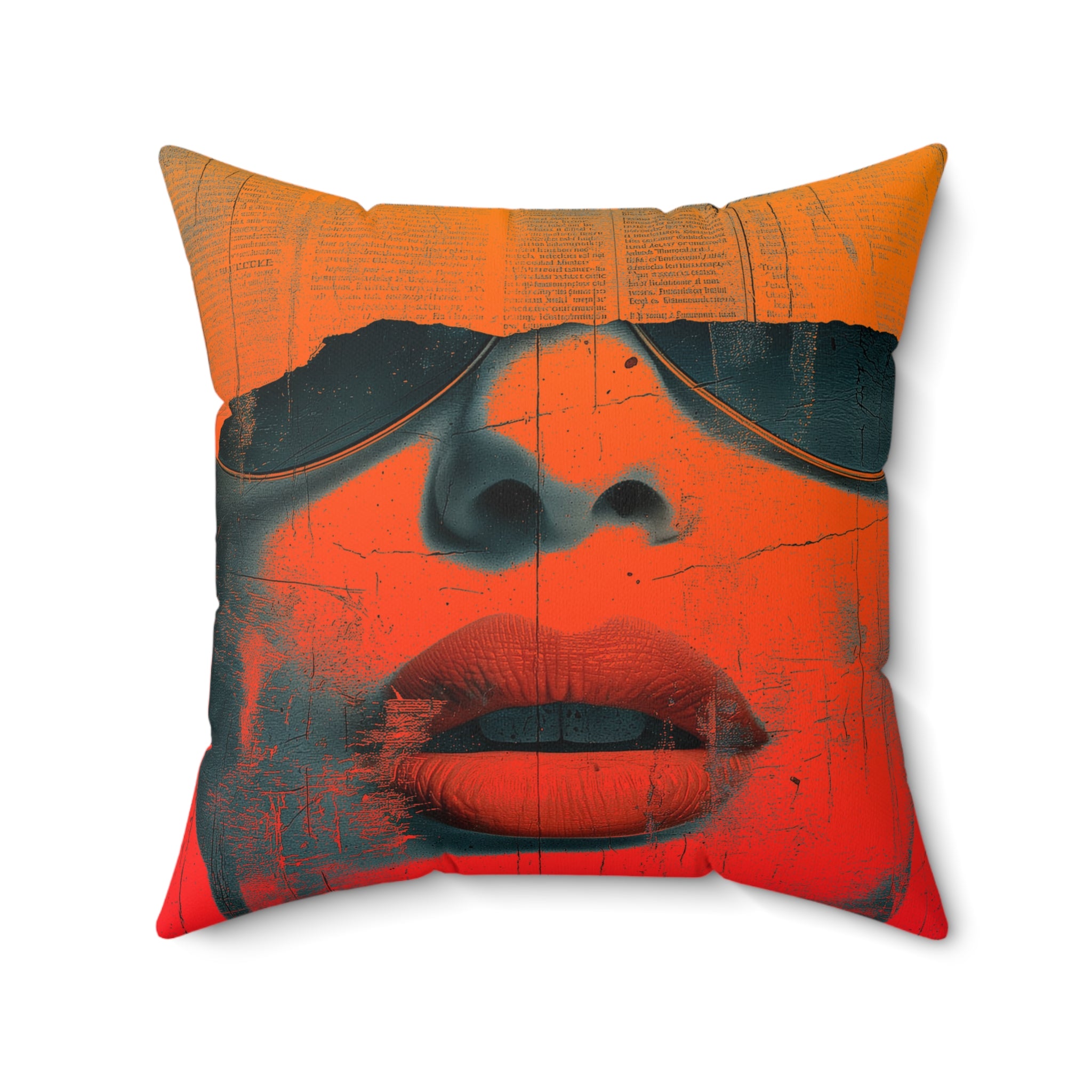 She News - Faux Suede Throw Pillow