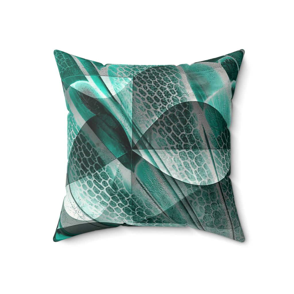 Shed Skin - Faux Suede Throw Pillow