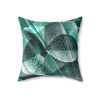 Shed Skin - Faux Suede Throw Pillow