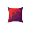 Side Profile, Full Power - Faux Suede Throw Pillow