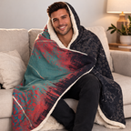 Signal in the Static - Hooded Sherpa Blanket