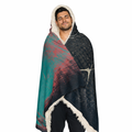 Signal in the Static - Hooded Sherpa Blanket