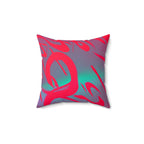 Signed in Chaos - Faux Suede Throw Pillow