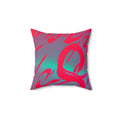 Signed in Chaos - Faux Suede Throw Pillow