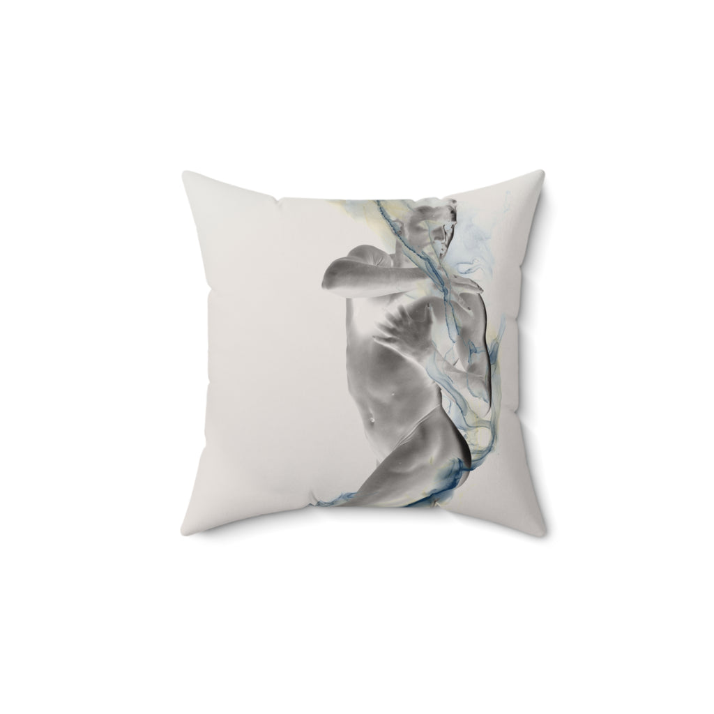 Smoke, Then Rise - Faux Suede Throw Pillow